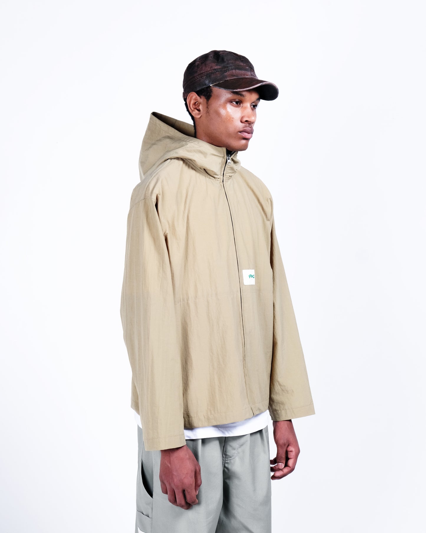 Potplantclub Taslon Windbreaker - Khaki AW26