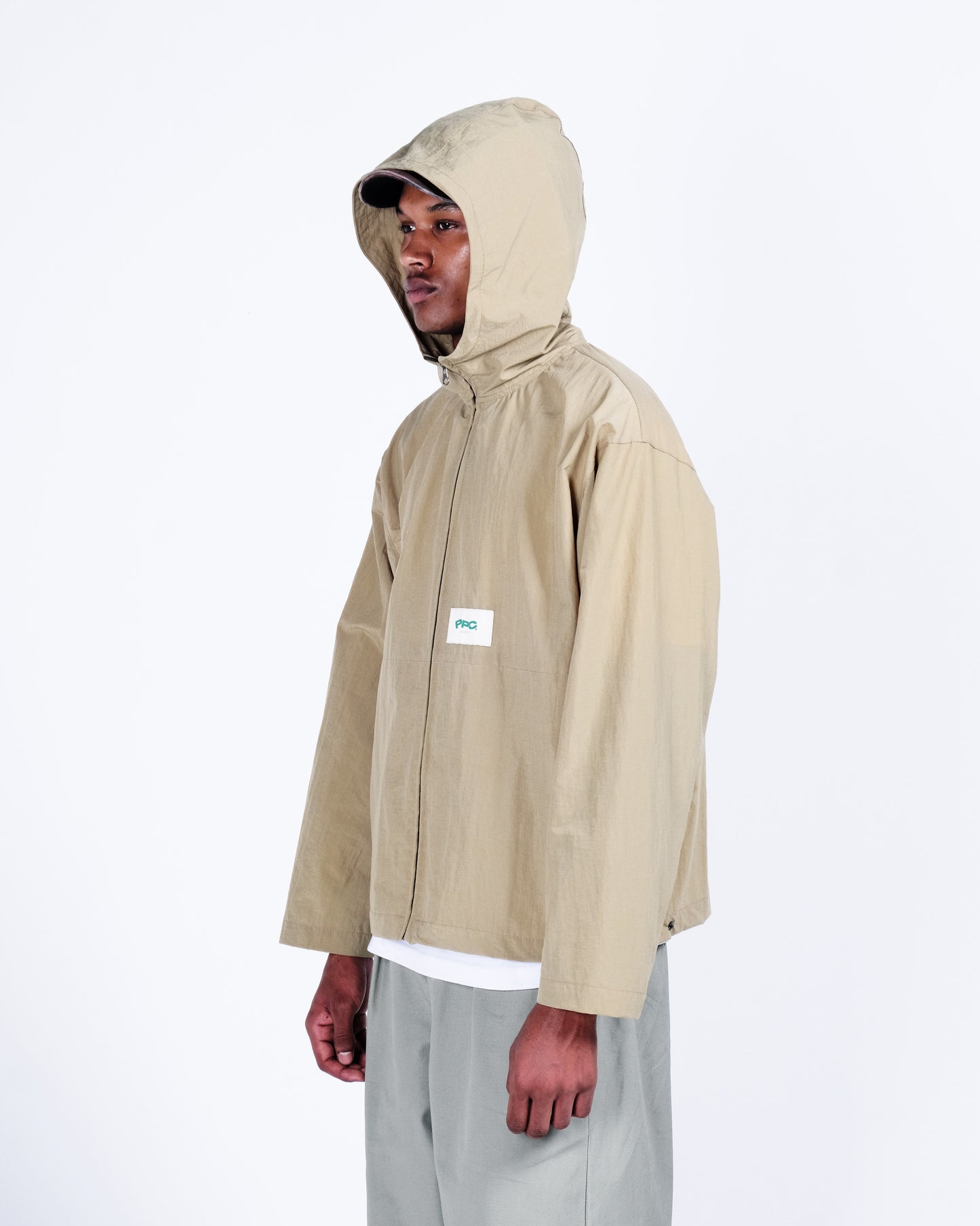 Potplantclub Taslon Windbreaker - Khaki AW26