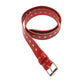 Pot Plant Club Leather Belt - Red