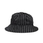 PPC X Space Spinach Pin Striped Bucket Hat - Black/White