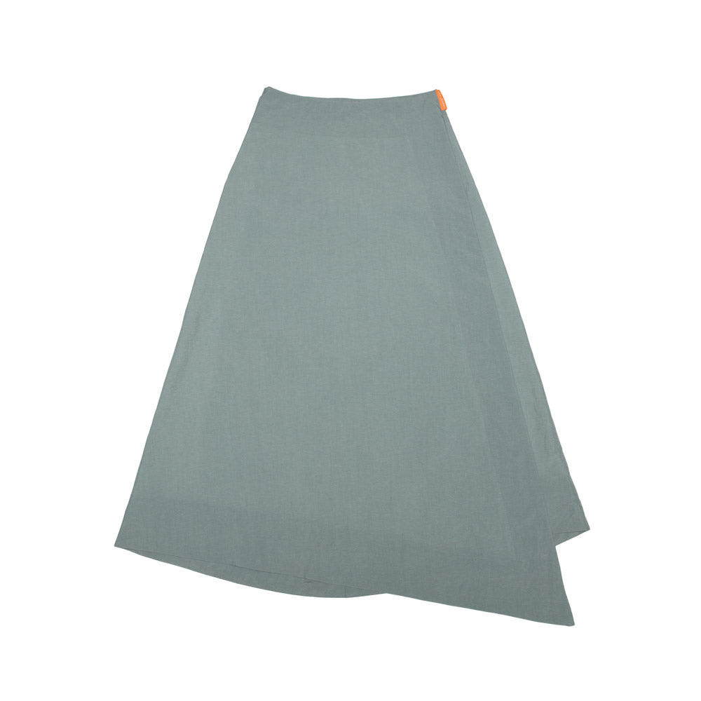 Asa Sadan Technical Wrap Skirt - Grey