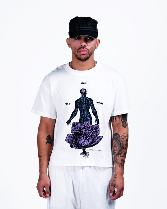 Potplantclub "Mind, Body and Whole" T-shirt - White AW26