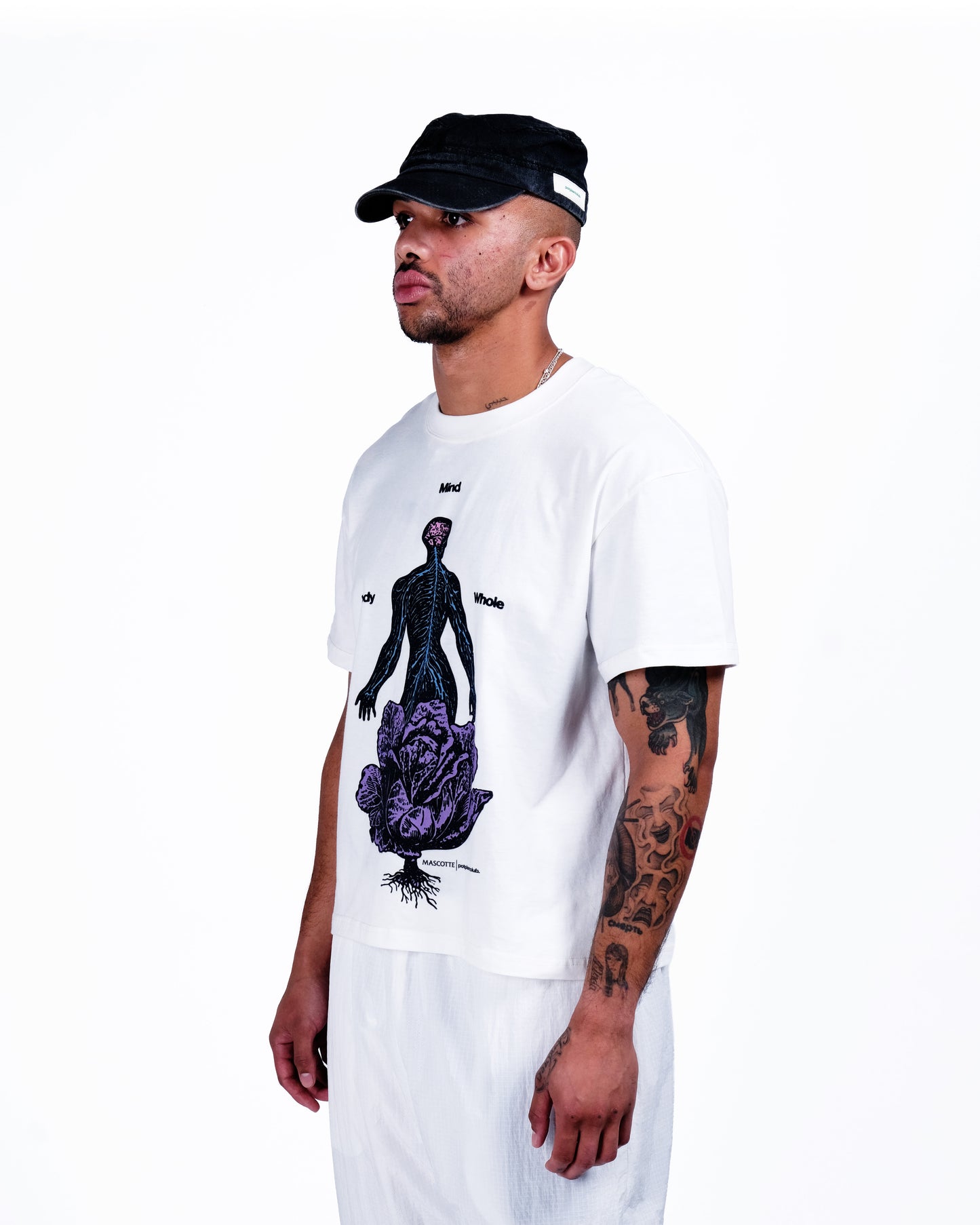 Potplantclub "Mind, Body and Whole" T-shirt - White AW26