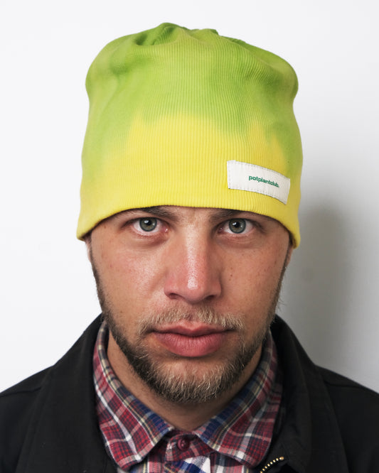 Potplantclub "PPCSTAPLES002" Ribbed Beanie - Lemon and Lime