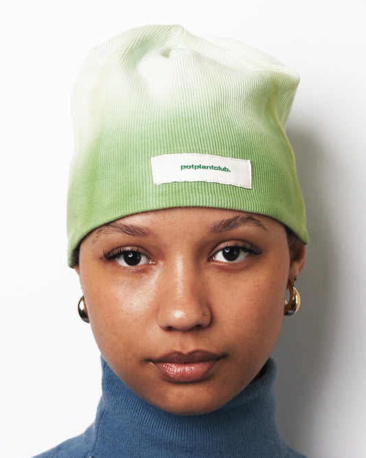 Potplantclub "PPCSTAPLES002" Ribbed Beanie - Green