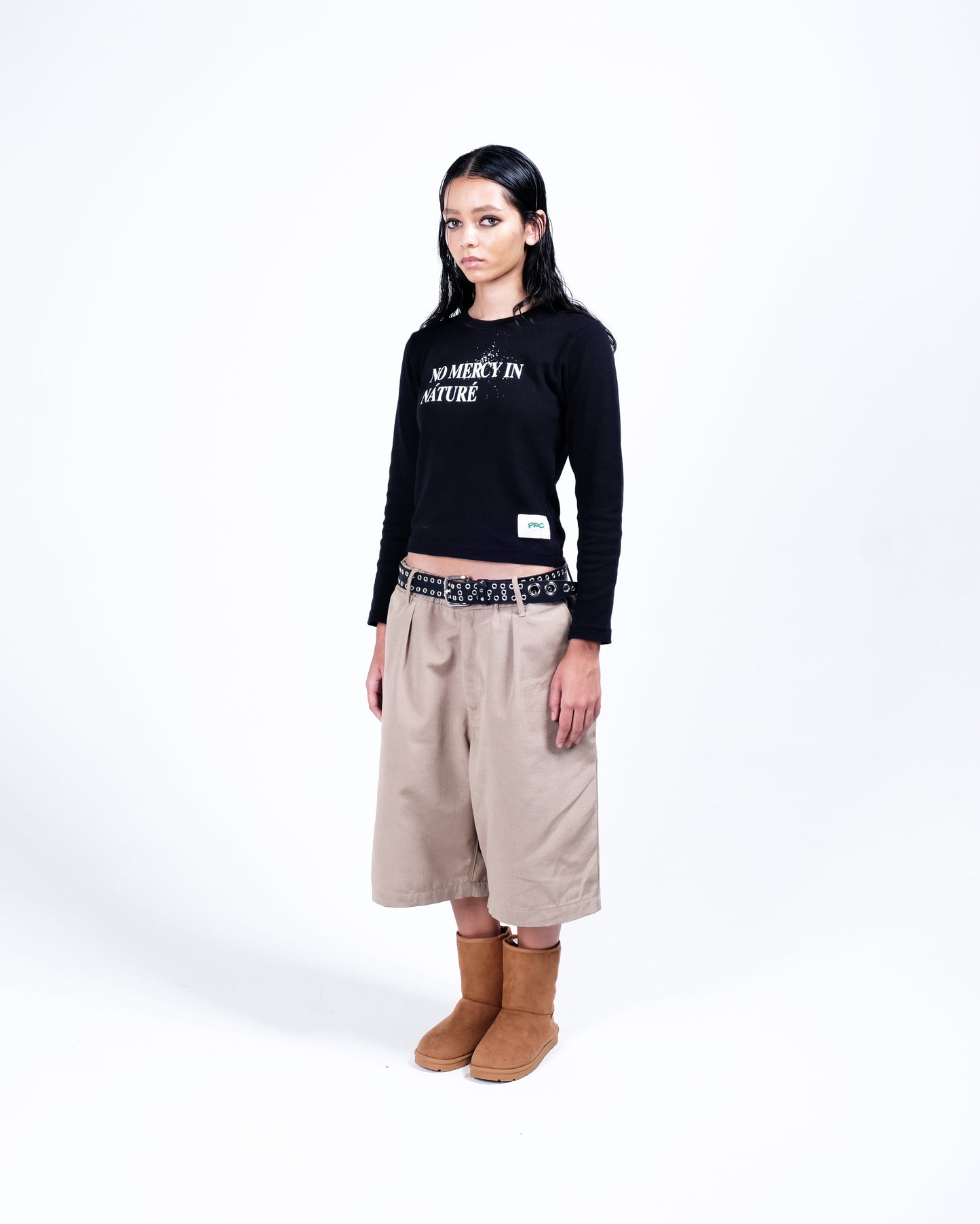 Potplantclub "No Mercy" T-shirt (W)  - Black  AW26