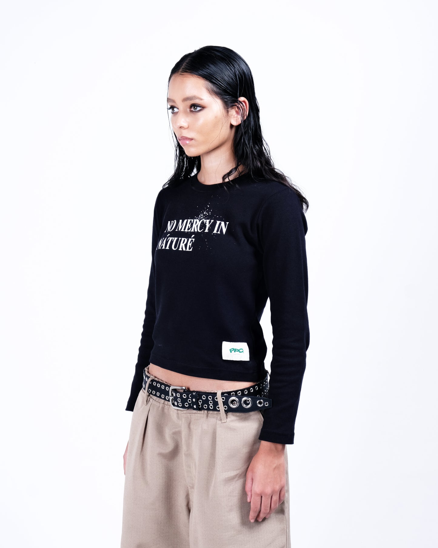 Potplantclub "No Mercy" T-shirt (W)  - Black  AW26