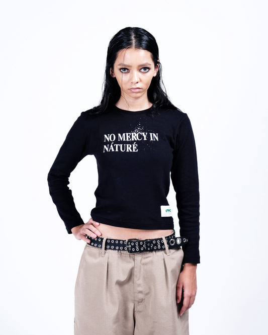 Potplantclub "No Mercy" T-shirt (W)  - Black  AW26