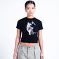 Potplantclub "No Mercy" Graphic  T-shirt (W) - Black AW26