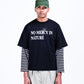 Potplantclub "No Mercy" Striped Under T-shirt - Black/White AW26