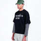 Potplantclub "No Mercy" Striped Under T-shirt - Black/White AW26