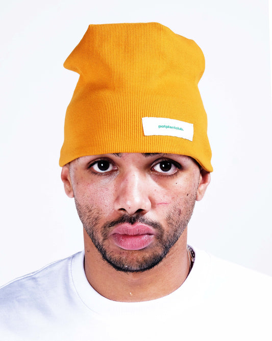 Potplantclub Ribbed Beanie - Mustard AW26