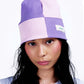Potplantclub Split Ribbed Beanie - Purple/ Pink  AW26