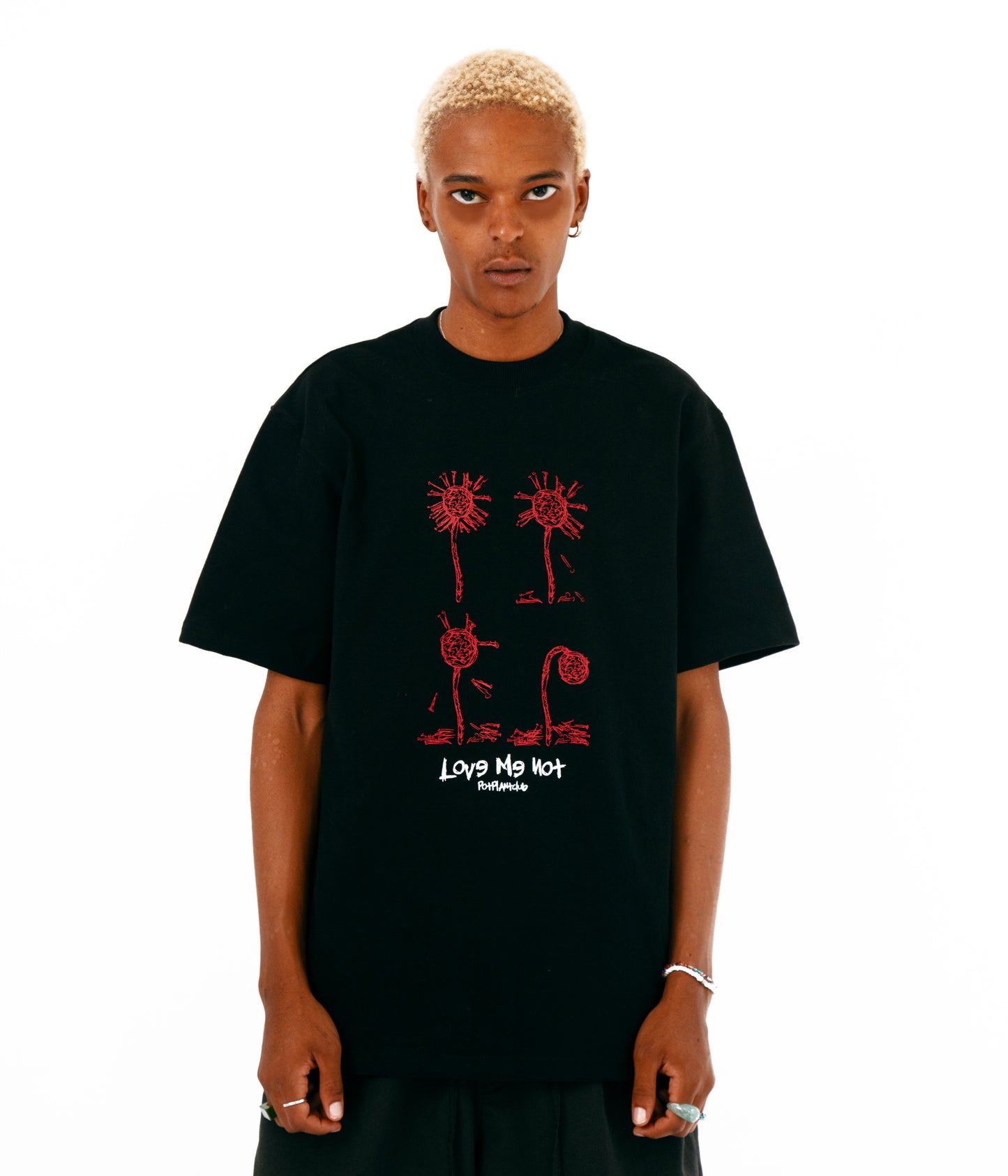 Pot Plant Club "Love Me Not" T-shirt - Black