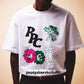 Pot Plant Club Left Over Flowers T-shirt - White