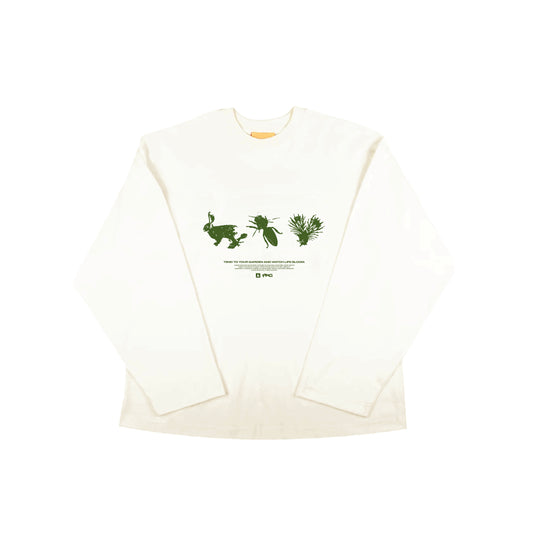 PPC x Sneakerlab "Earthday" LS T-shirt - Cream