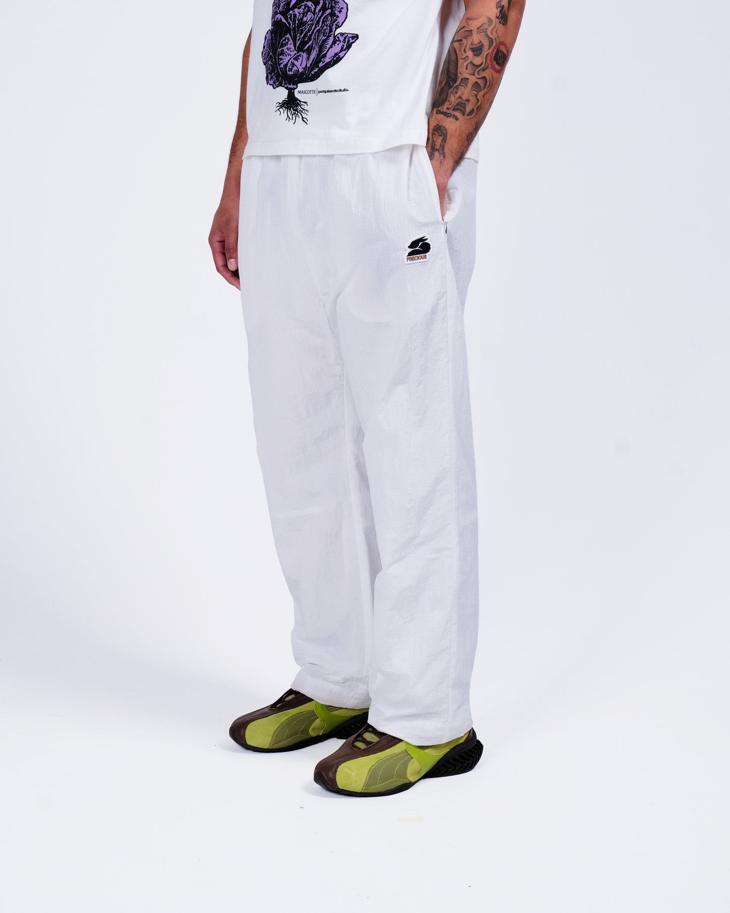 PT x PPC South Africa Track Pants- White/ Green