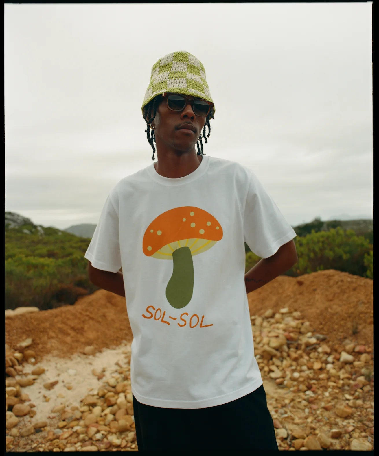 Sol Sol "Garden Mushroom" T-shirt - White
