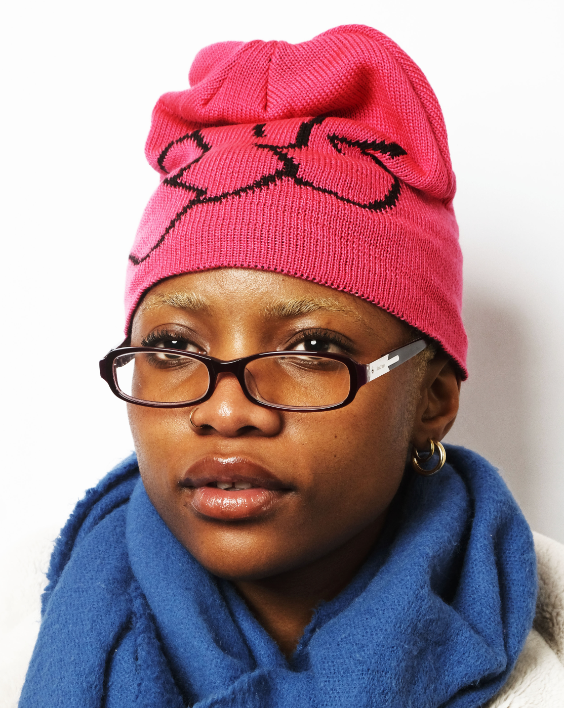 Pot Plant Club Skull Beanie - Cerise