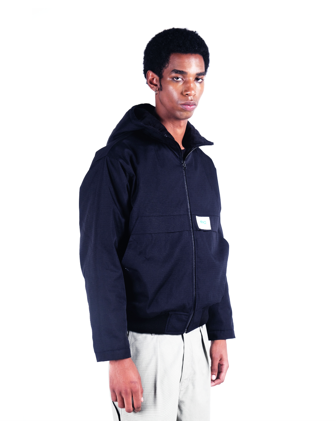 Potplantclub Hooded Bomber Jacket - Black AW26