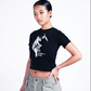 Potplantclub "No Mercy" Graphic  T-shirt (W) - Black AW26