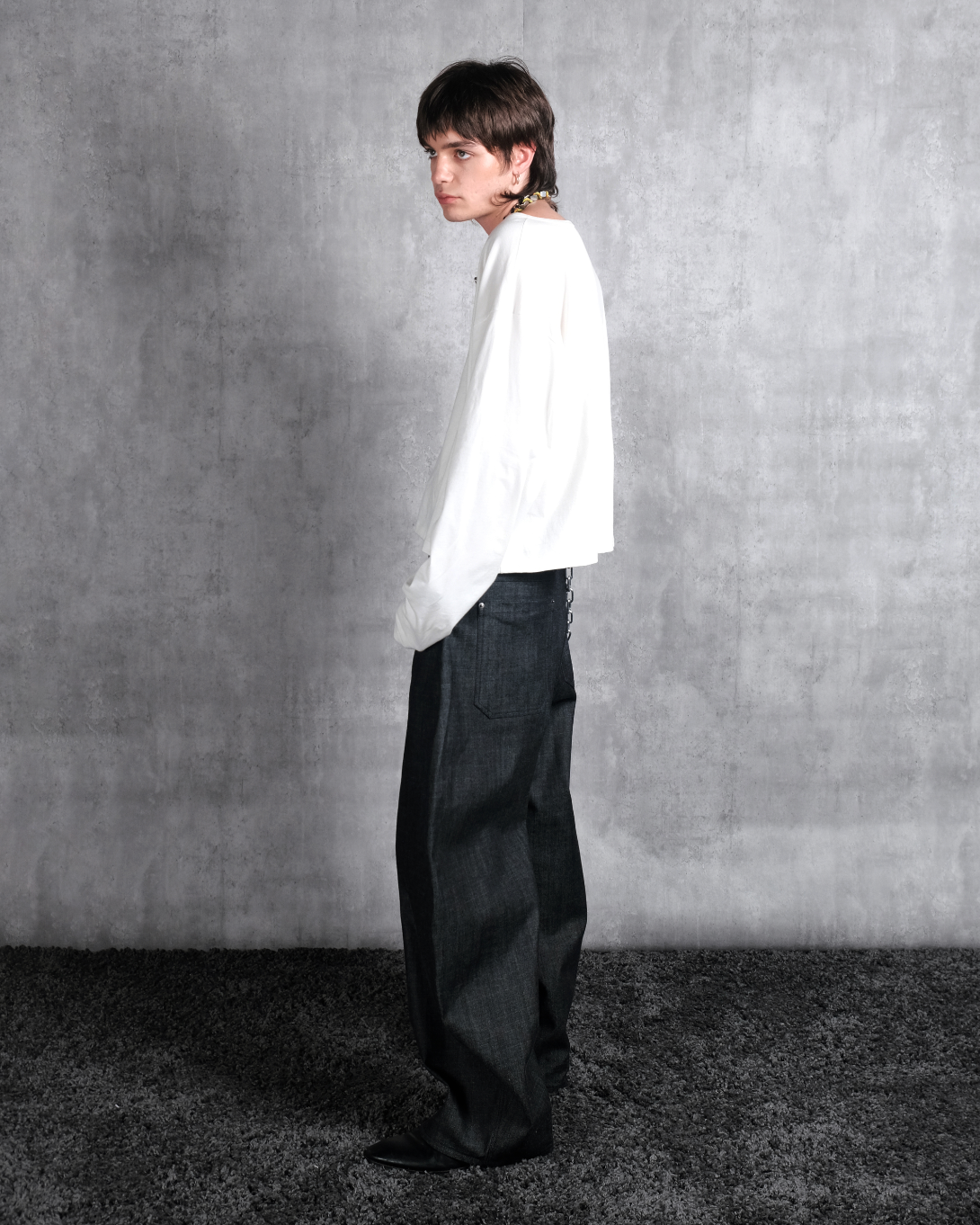 Aelahn "Indah" Long Sleeve T-shirt - White SS26