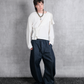 Aelahn "Bulma" Drawstring Jeans - Navy SS26