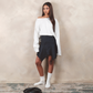 Aelahn "Jelita" Denim Skirt - Navy SS26