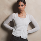 Aelahn "Cantik Layer"  Double Layered Top - White SS26