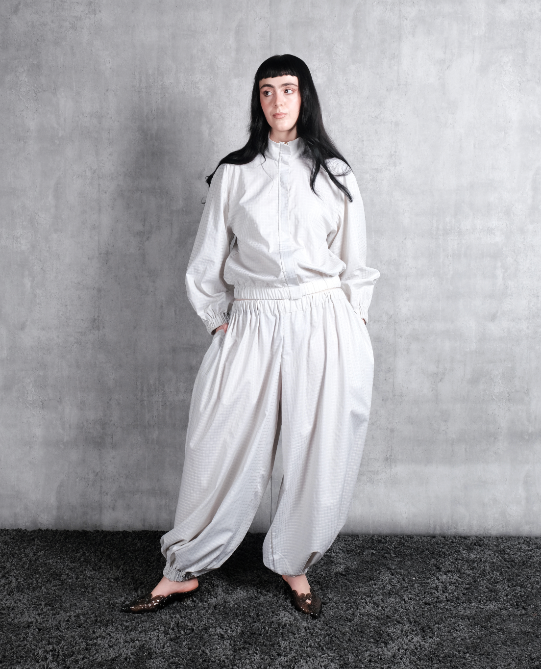 Aelahn "Malek" Check Pants - Butter Yellow SS26