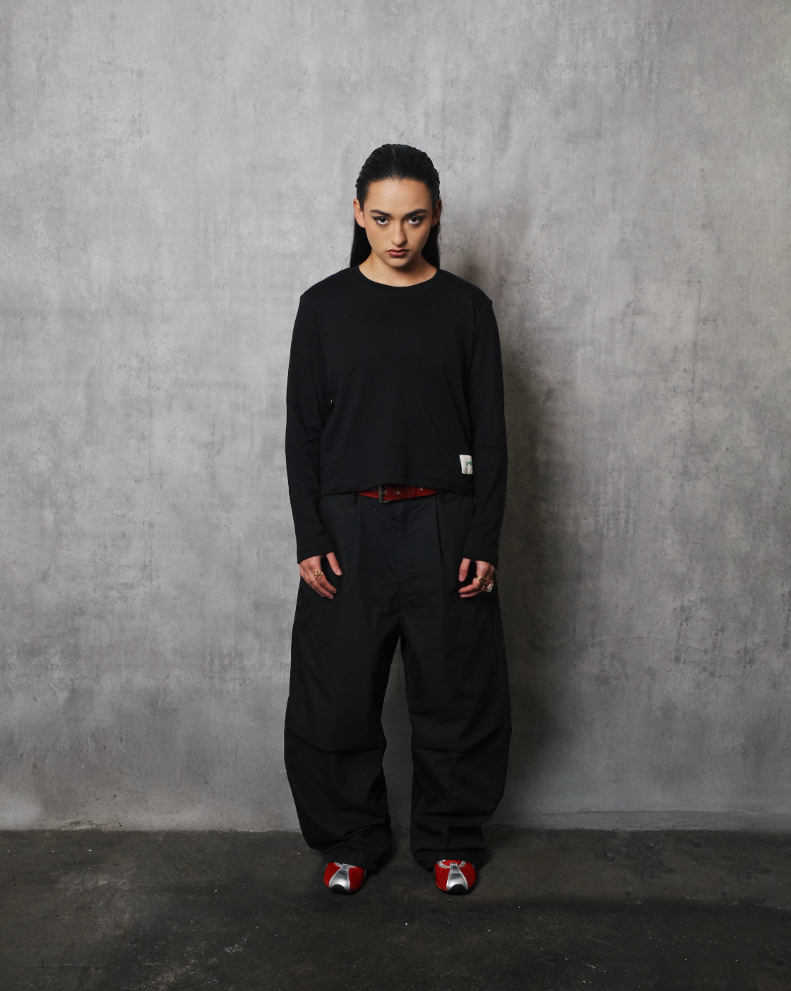 Potplantclub "PPCSTAPLES002" Long Sleeve T-shirt (W) - Black