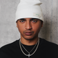Potplantclub "PPCSTAPLES002" Ribbed Beanie - White