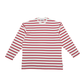 Yarns "Lovers" Striped Long Sleeve T-shirt - Red and White