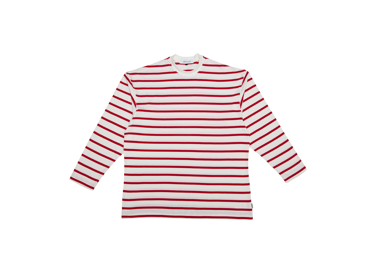 Yarns "Lovers" Striped Long Sleeve T-shirt - Red and White