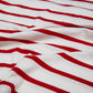Yarns "Lovers" Striped Long Sleeve T-shirt - Red and White